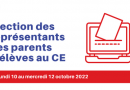 Elections des représentants des parents d’élèves au Conseil d’Etablissement