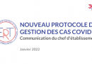 Communication du Chef d’établissement: Nouveau protocole de gestion des cas COVID