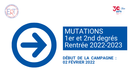 Mutation 2023 Calendrier Rentrée 2022-2023: Mutations 1Er Et 2Nd Degrés – Ecole Georges Brassens  Mégrine