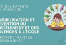 Café des parents: Sensibilisation et prévention du harcèlement et des violences à l&rsquo;école