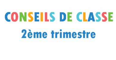 Calendrier des conseils de classe du 2ème trimestre 2023/24