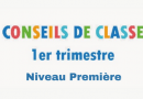 Conseils de classe du 1er semestre 2023-2024 Niveau Première