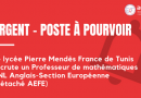 Poste à pourvoir – Urgent