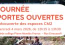 Portes Ouvertes Ecole Robert Desnos Niveau CM2 – Mercredi 04 mars