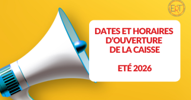 Dates et horaires d‘ouverture de la caisse – Eté 2026